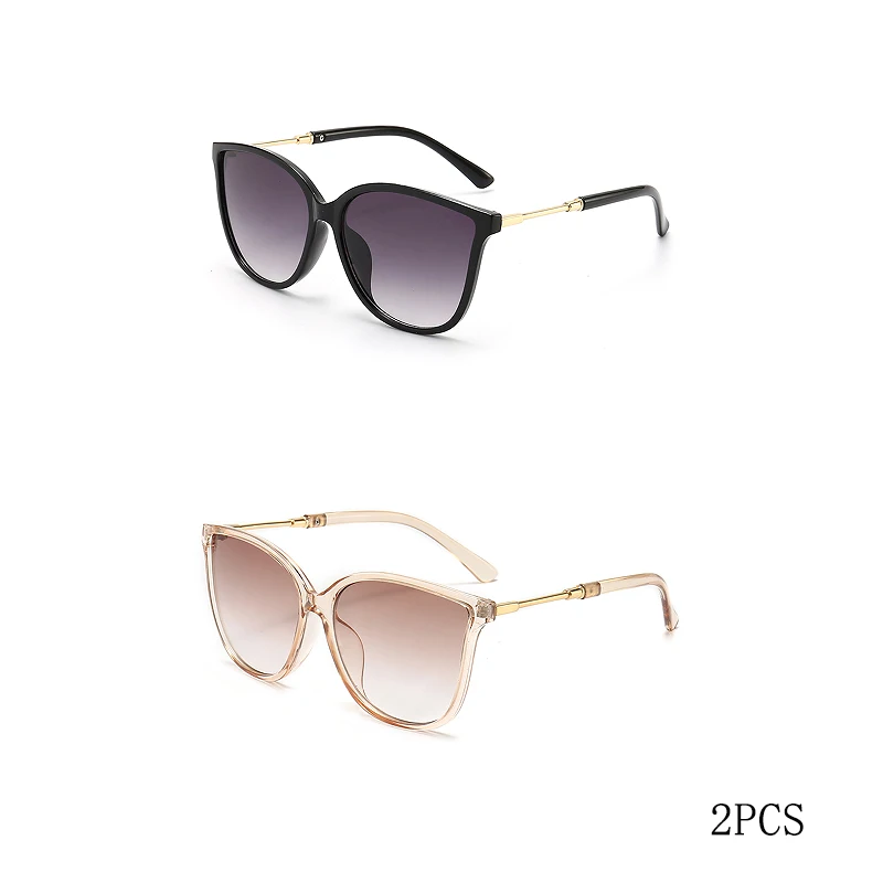 Okulary przeciwsłoneczne damskie cat eye vintage z lustrzanymi soczewkami Wielo