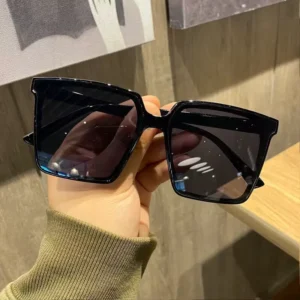 Okulary przeciwsłoneczne kwadratowe cat eye w stylu vintage Wielo