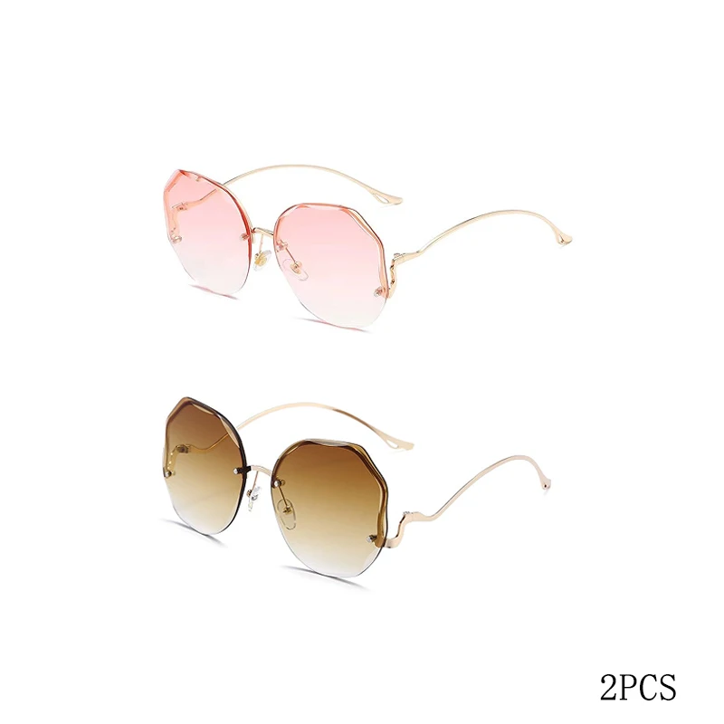 Okulary przeciwsłoneczne damskie oversize cat eye z ochroną UV400 Czerwony