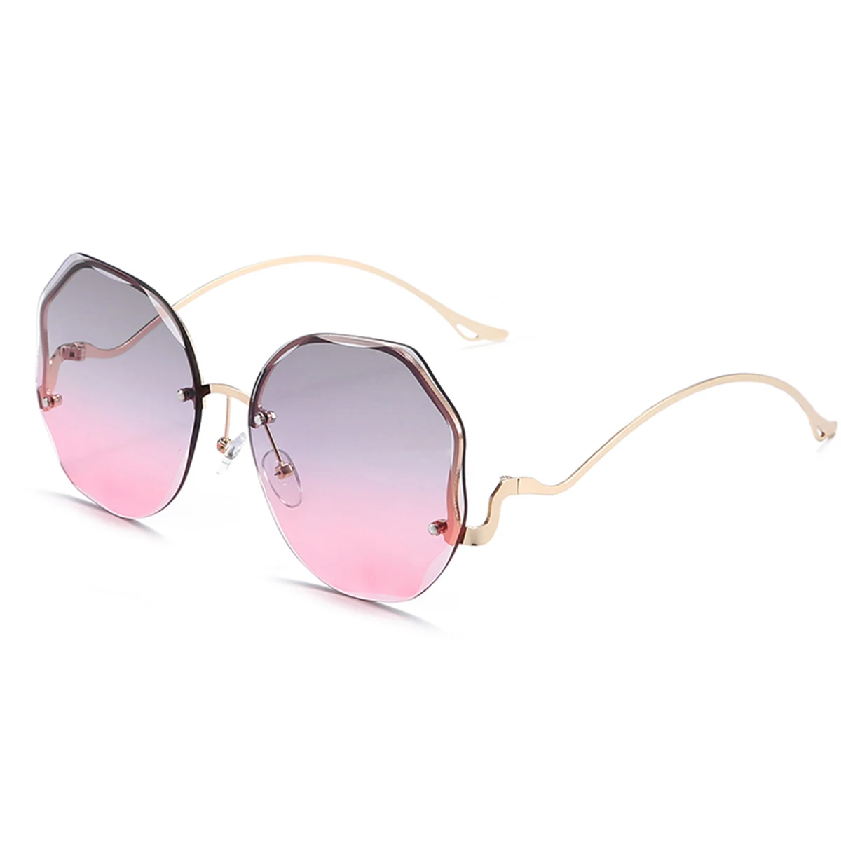 Okulary przeciwsłoneczne damskie oversize cat eye z ochroną UV400 Wielo