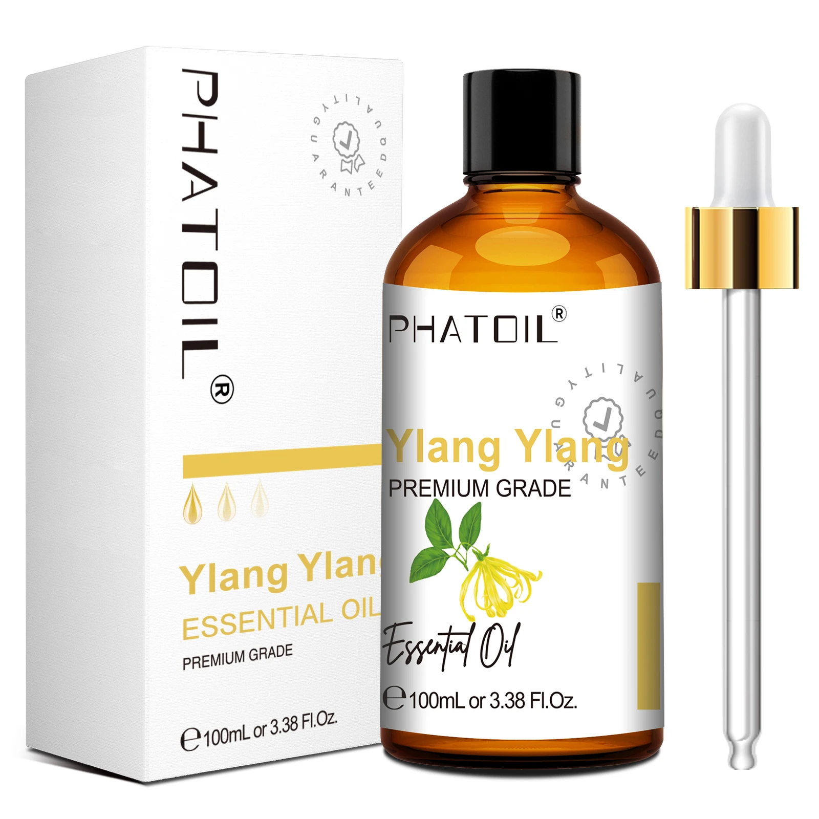 Olejek eteryczny PHATOIL 100ml – eukaliptus, lawenda, sandałowiec i wanilia Czarny