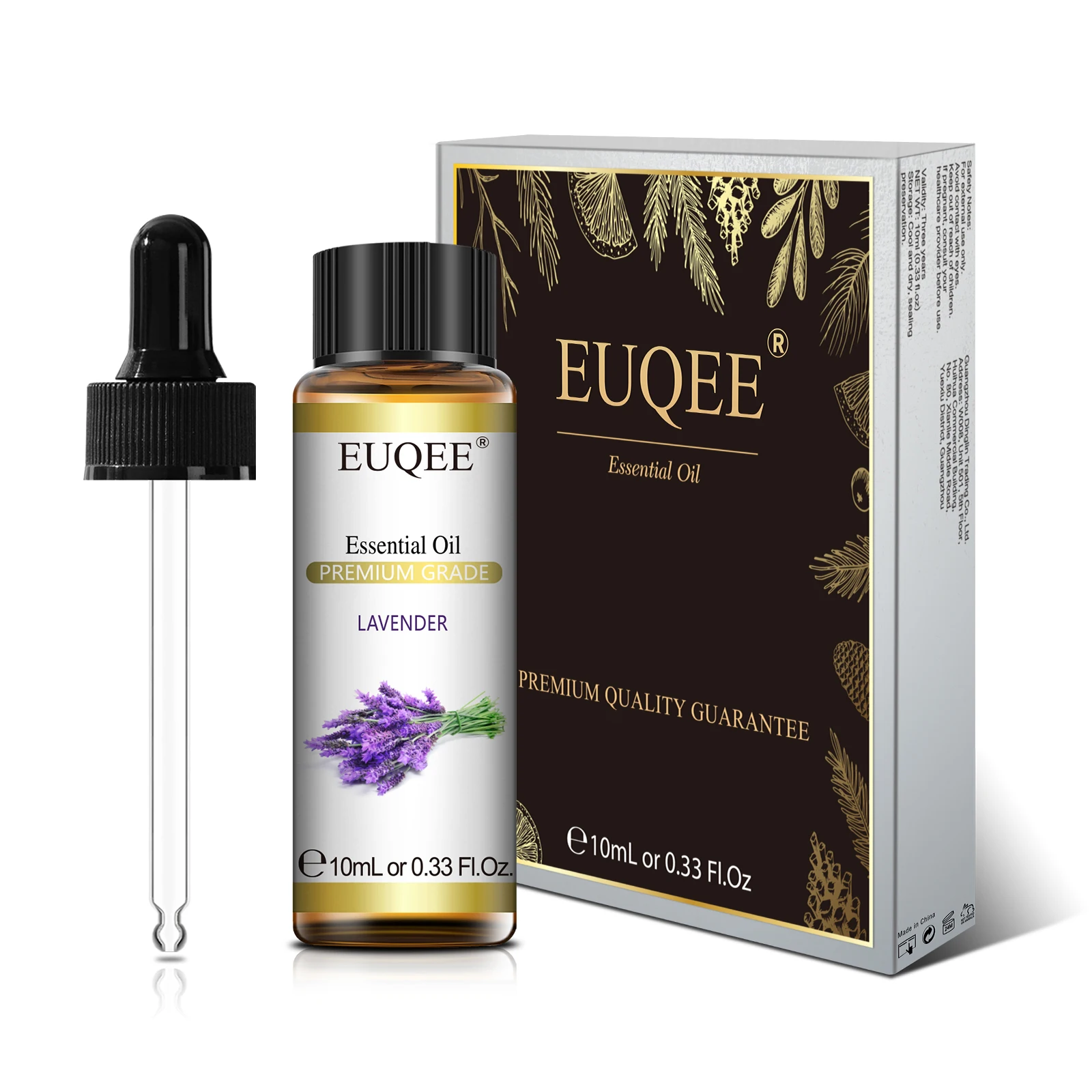Olejek zapachowy EUQEE 10ml – seria kwiatowa lawenda, róża, jaśmin i ylang Czerwony