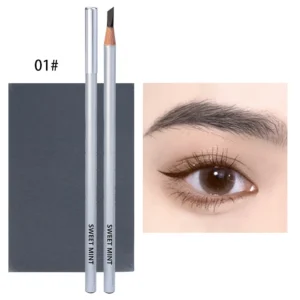 Ołówek do brwi microblading efekt naturalnych włosków wodoodporny Armijna zieleń