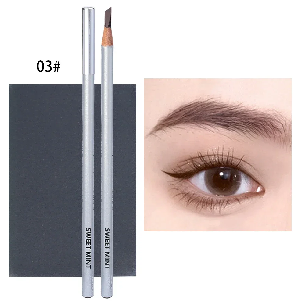 Ołówek do brwi microblading efekt naturalnych włosków wodoodporny Czekolada