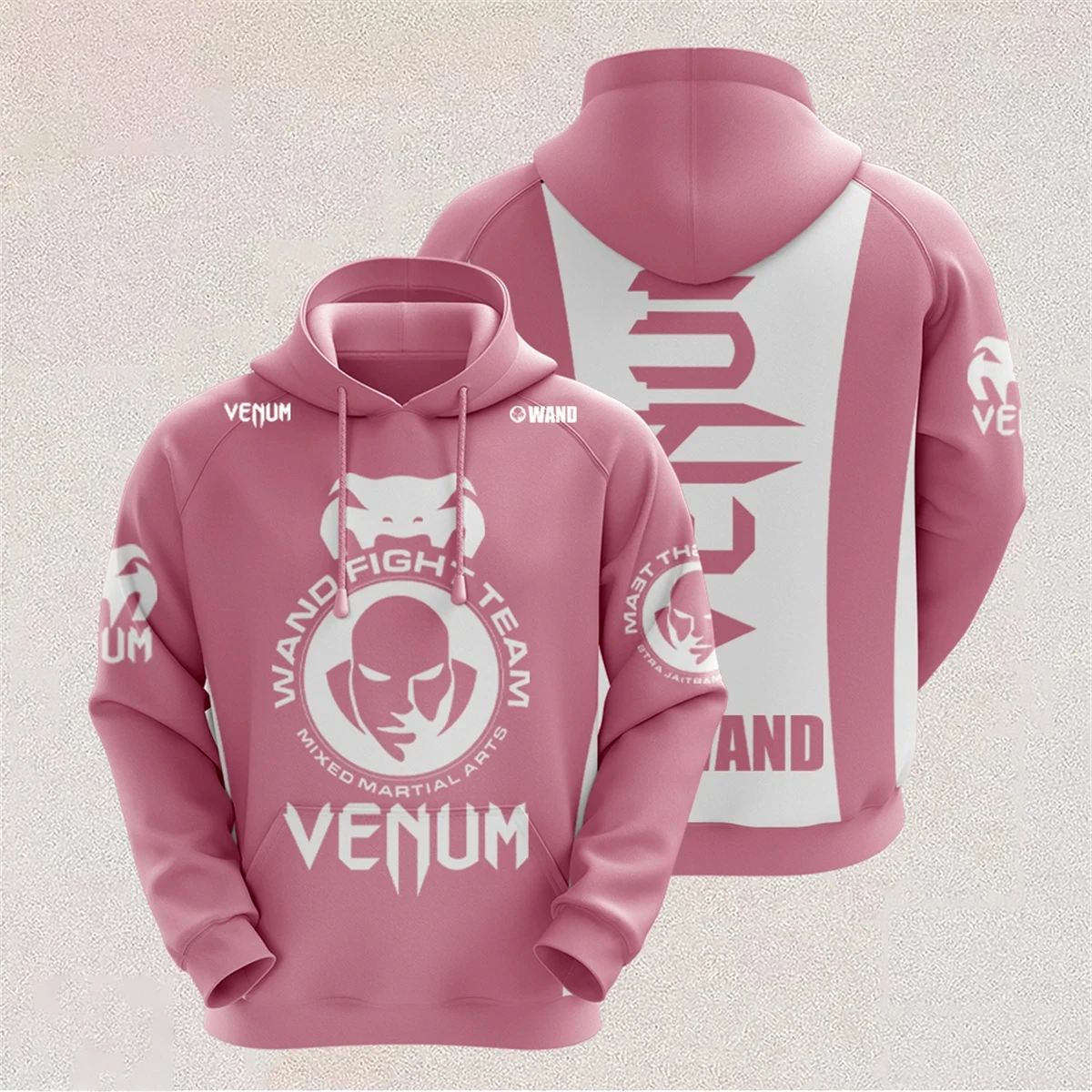 Oversize bluza z kapturem streetwear unisex Czarny