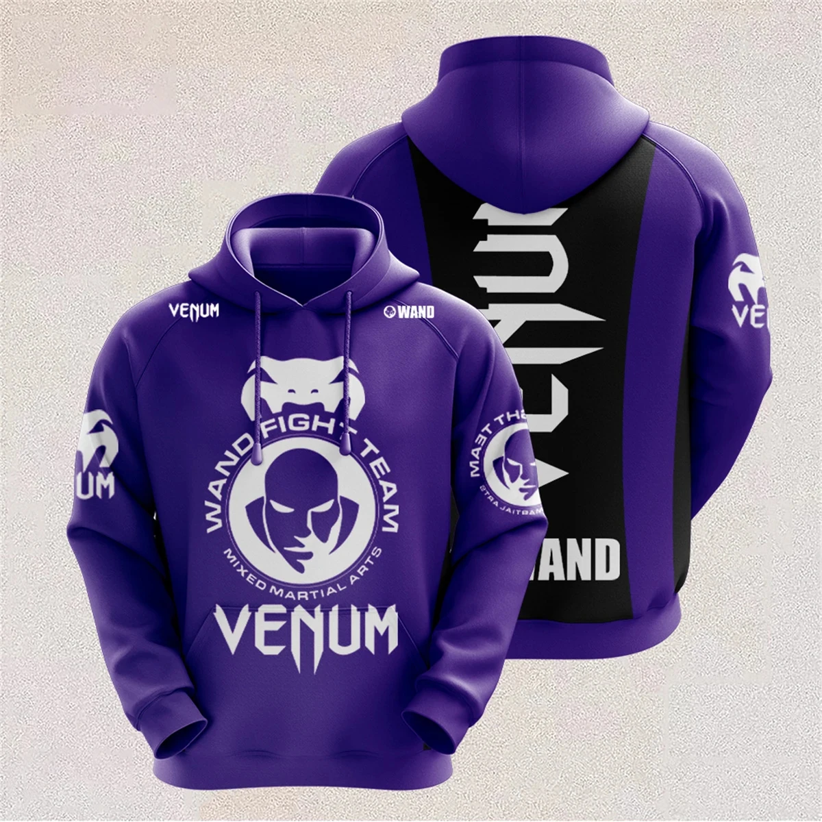 Oversize bluza z kapturem streetwear unisex Zielony