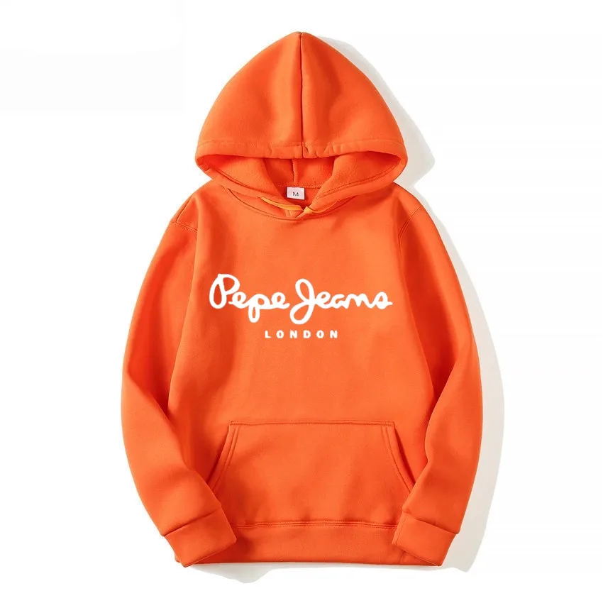 Oversizowa Bluza Streetwear Hip Hop Damska Pomarańczowy