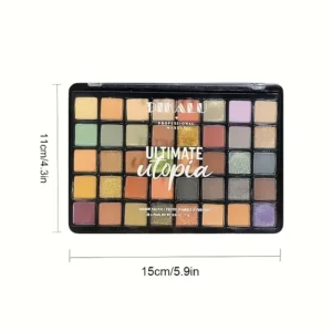 Paleta 40 cieni Utopia – nude, brązy, satin i mat Czekolada