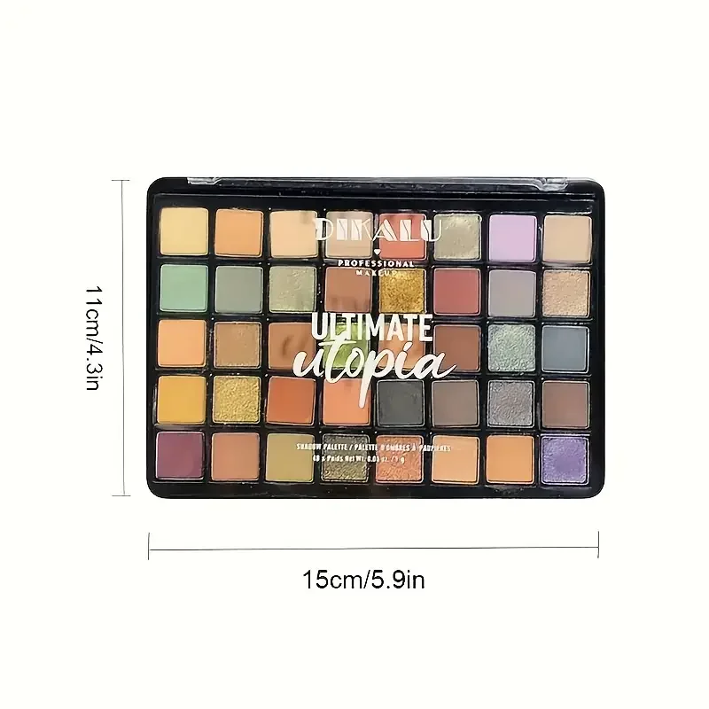 Paleta 40 cieni Utopia – nude, brązy, satin i mat Czekolada