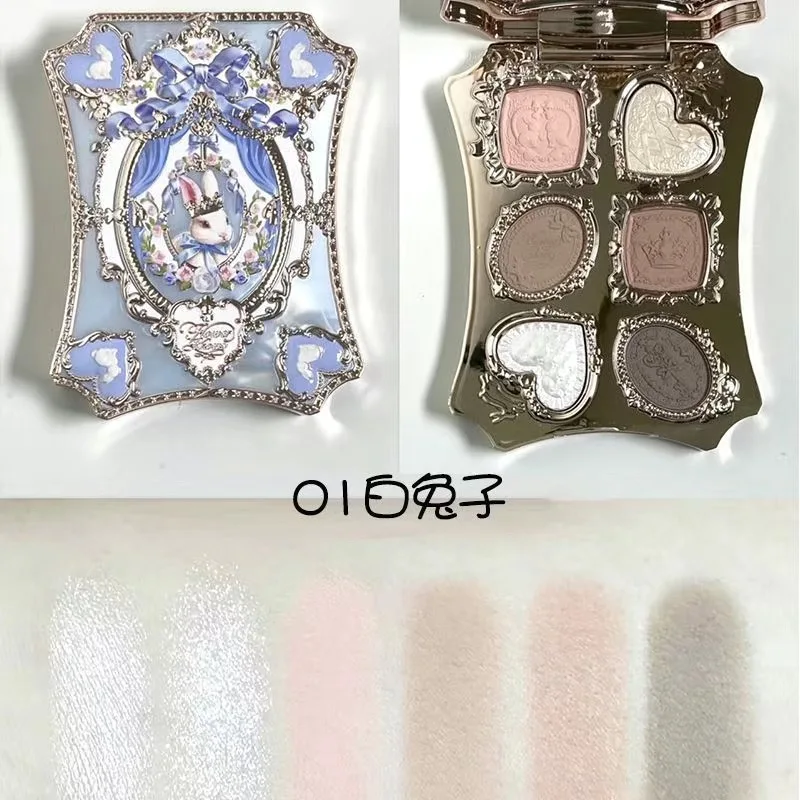 Paleta cieni do powiek Flower Knows Moonlight Mermaid 5 kolorów Fioletowy/фиолетовый
