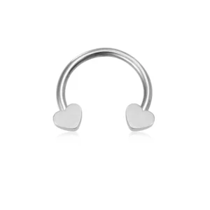 Piercing do nosa septum gwiazda serce kwiat BCR 16G Posrebrzane