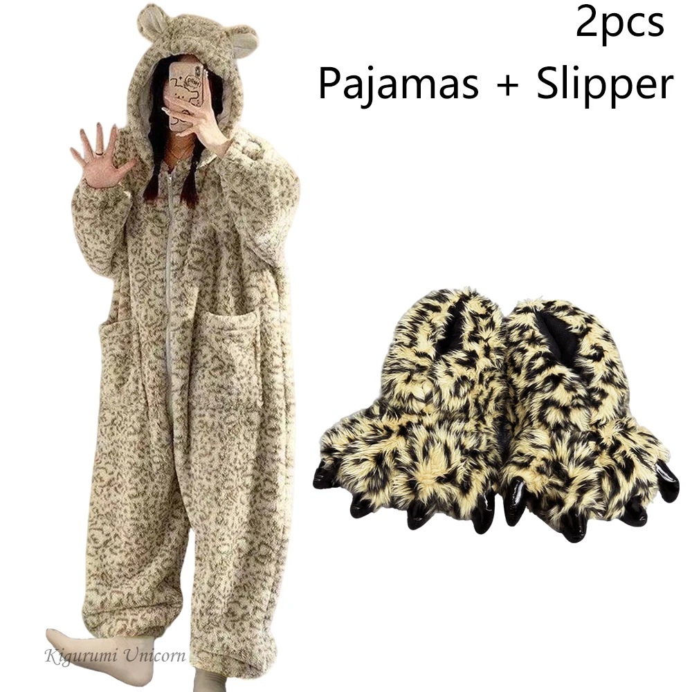 Piżama kigurumi jednorożec z kapturem dla kobiet Turkusowy