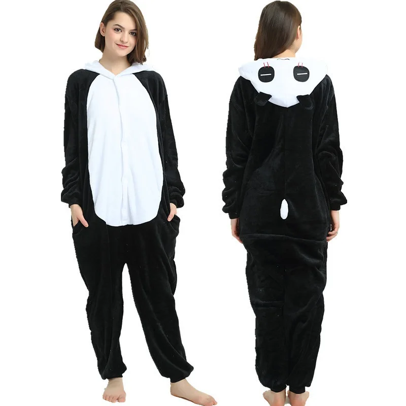 Piżama kigurumi kombinezon z kapturem na Halloween i Boże Narodzenie Czerwony