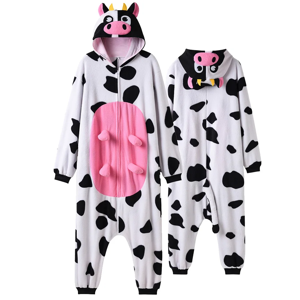 Piżama kombinezon Kigurumi krowa dla dorosłych Złoto