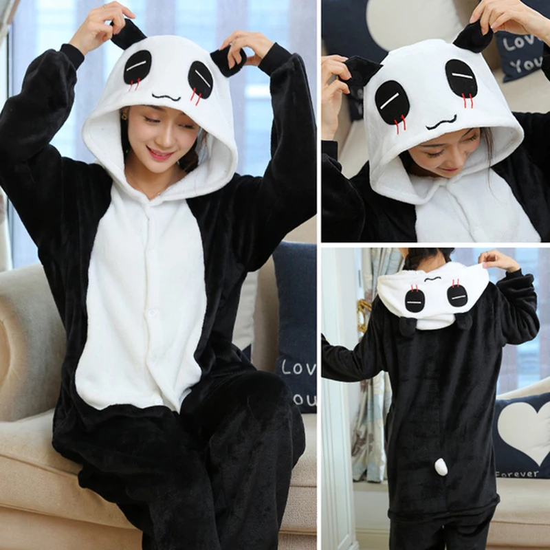 Piżama Kigurumi onesie - świnka, żabka, panda z miękkiej flaneli Armijna zieleń