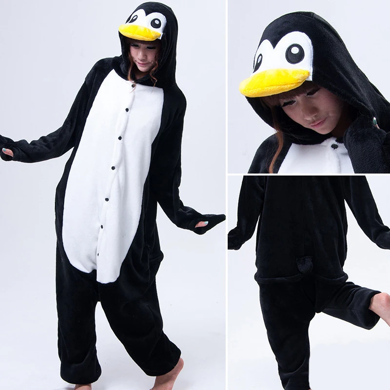 Piżama Kigurumi onesie - świnka, żabka, panda z miękkiej flaneli Turkusowy