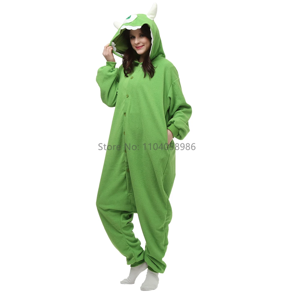 Piżama Kigurumi potwór - kostium zwierzęcy na Halloween, XXL 3XL Zielony