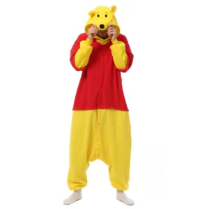 Piżama Kigurumi świnka - kombinezon zwierzęcy na Halloween, XXL Fuksja