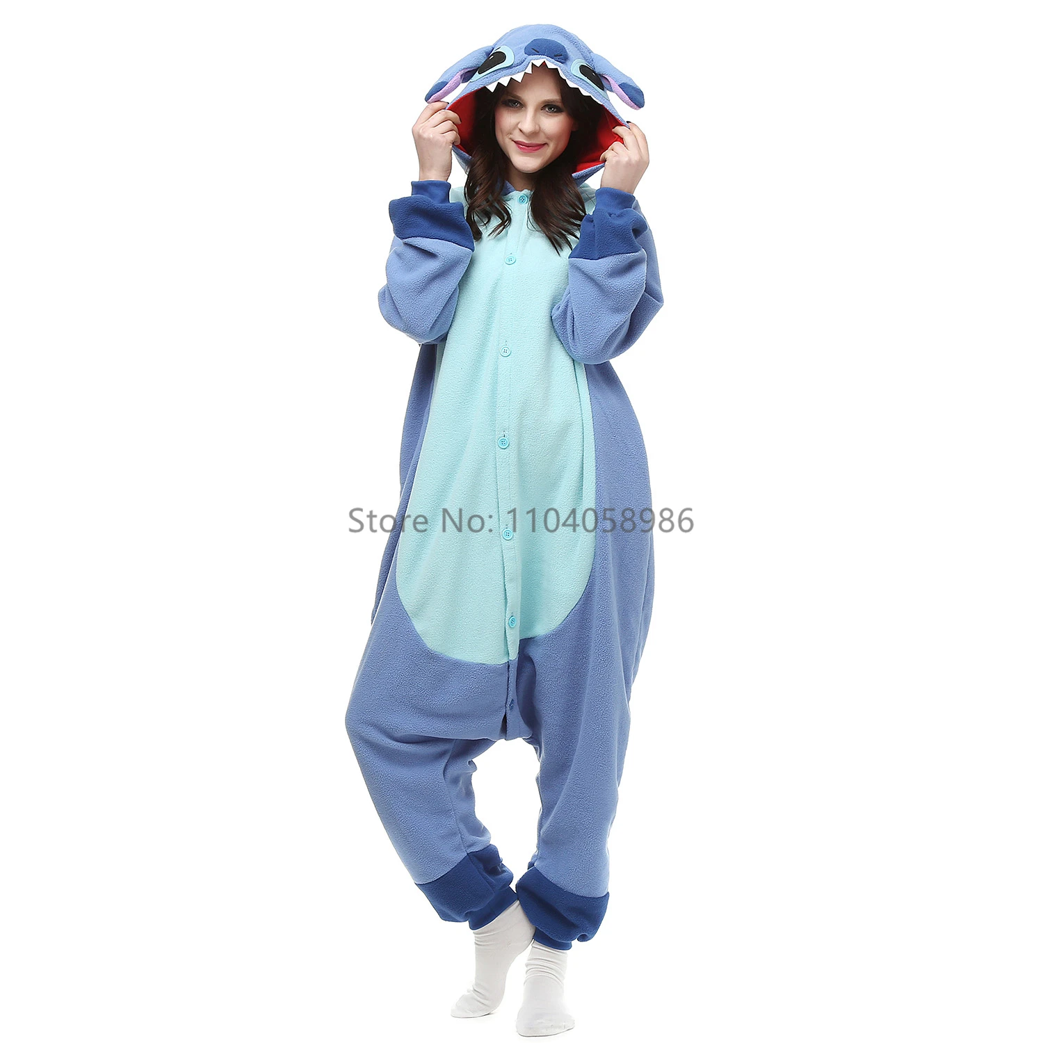 Piżama kigurumi zwierzątko - kombinezon onesie dla dorosłych Niebieski
