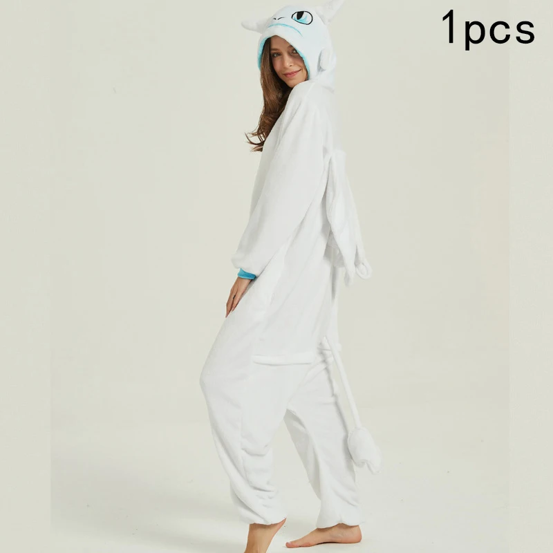 Piżama kombinezon kigurumi smok jednorożec unisex Armijna zieleń