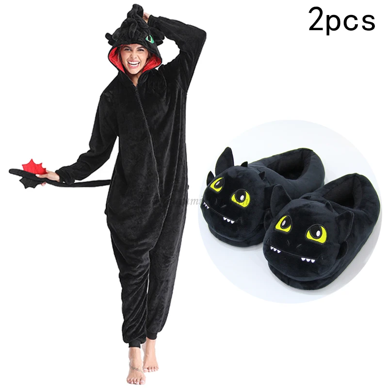 Piżama kombinezon kigurumi smok jednorożec unisex Beżowy