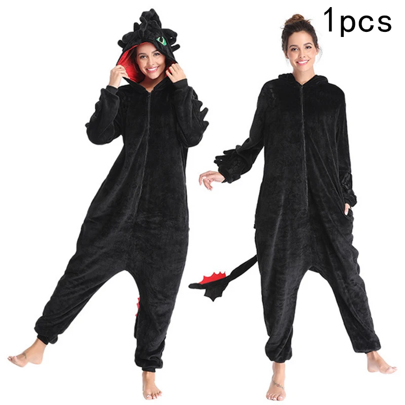 Piżama kombinezon kigurumi smok jednorożec unisex Turkusowy