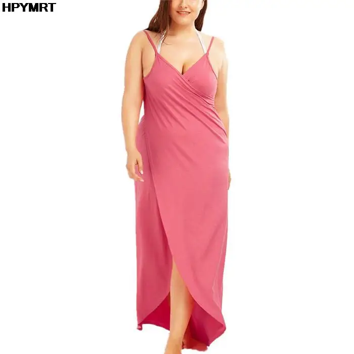 Plażowa sukienka pareo z odkrytymi plecami cover up Różowy