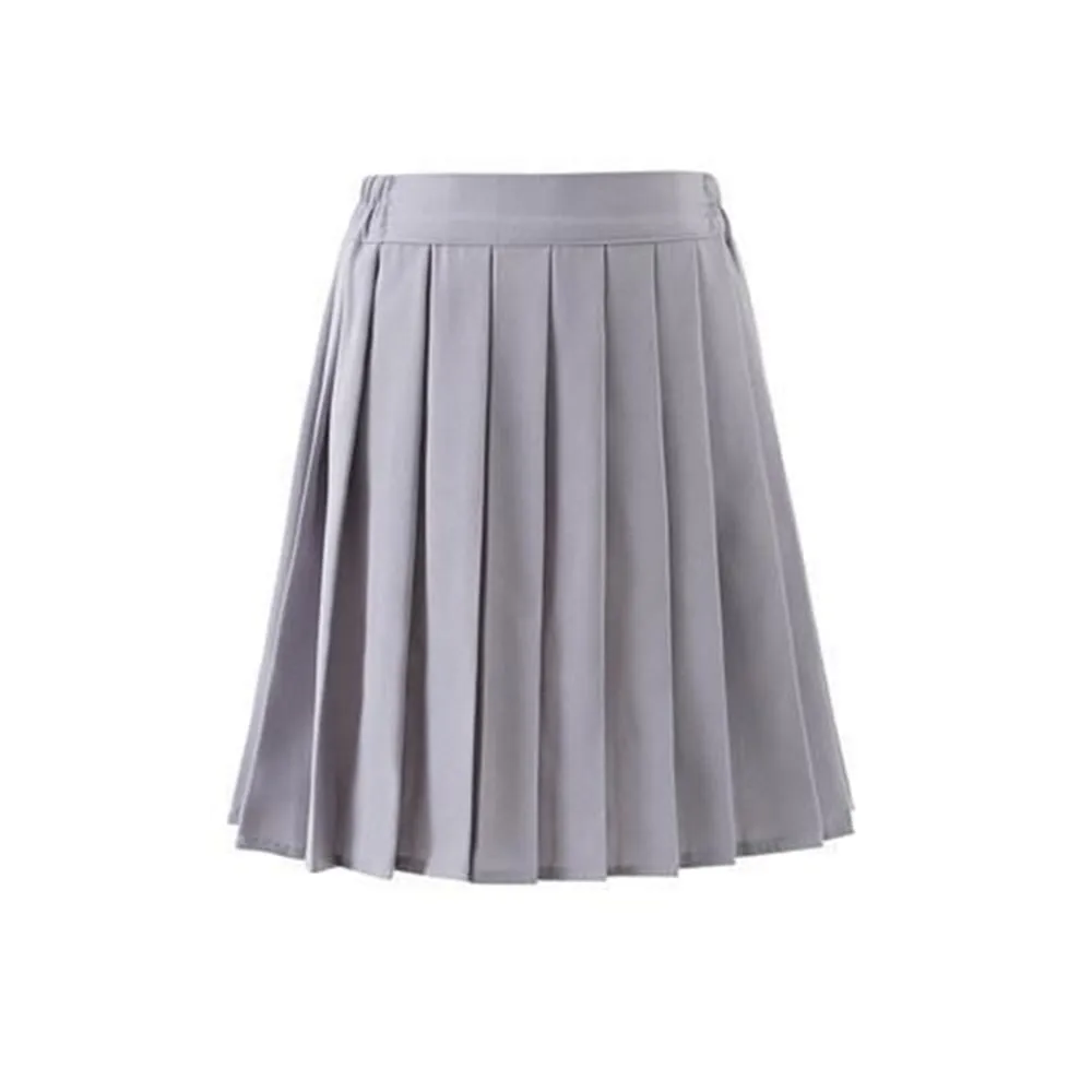 Plisowana spódnica midi w stylu vintage Szary