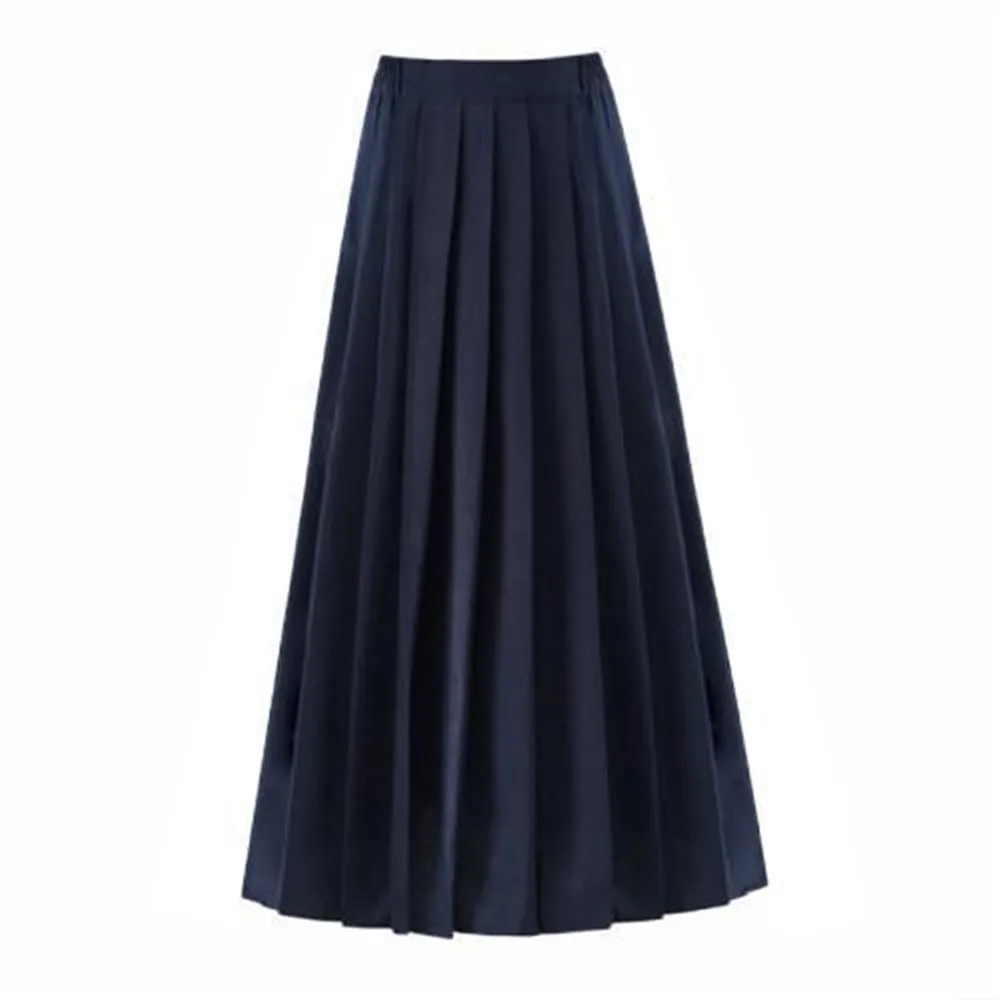 Plisowana spódnica midi w stylu vintage Navyl ength