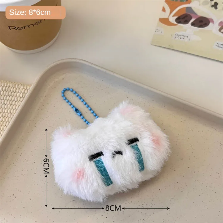 Pluszowy brelok króliczek i miś do plecaka Czarny