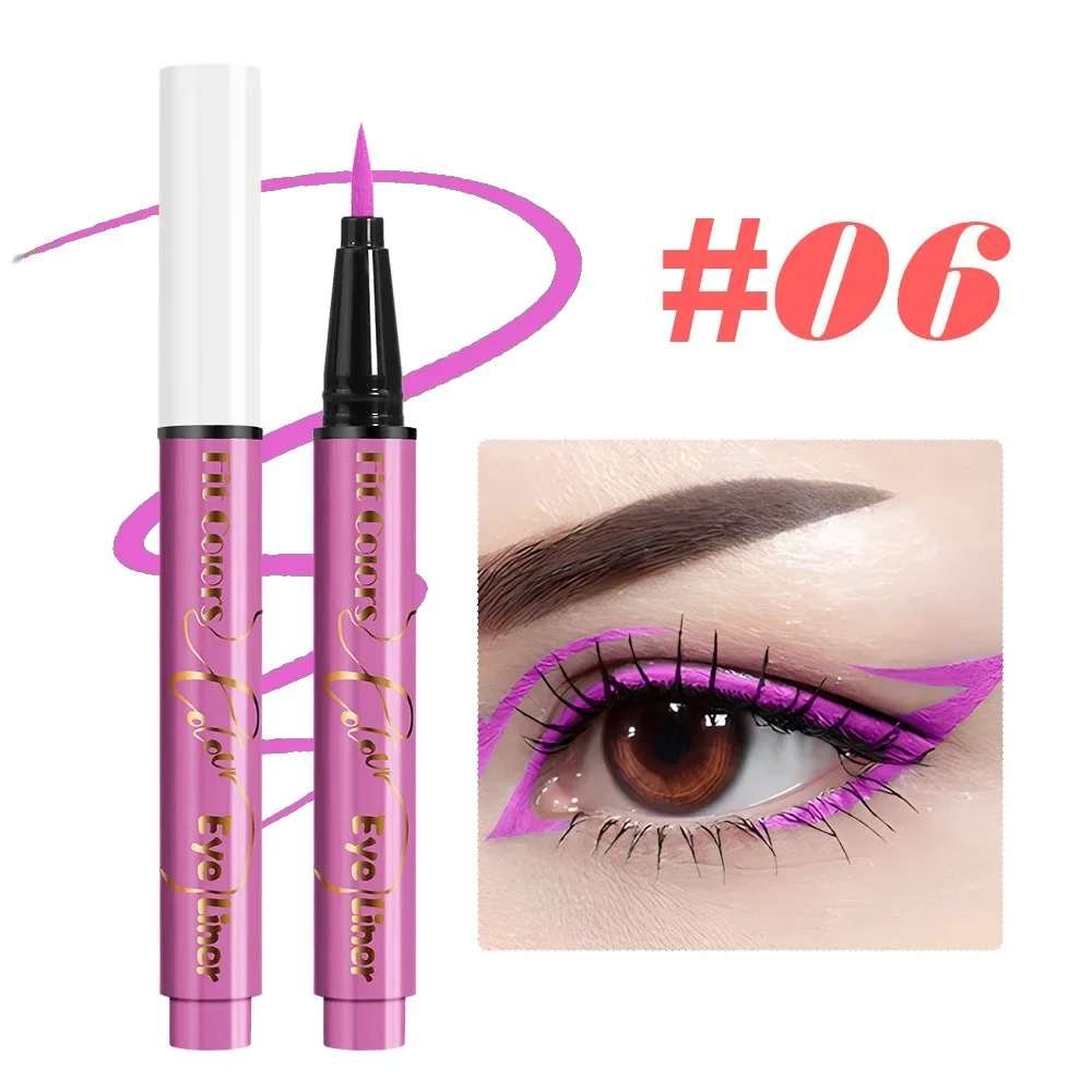 Płynny eyeliner neonowy UV fluorescencyjny – 12 kolorów Jasnozielony