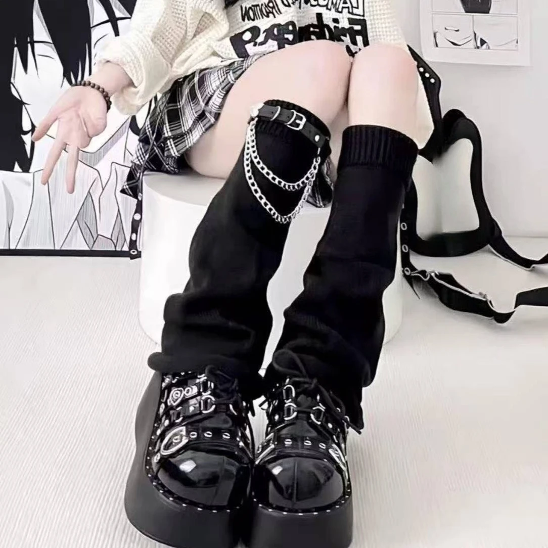 Podkolanówki z koronką w stylu Y2K Harajuku Mięta