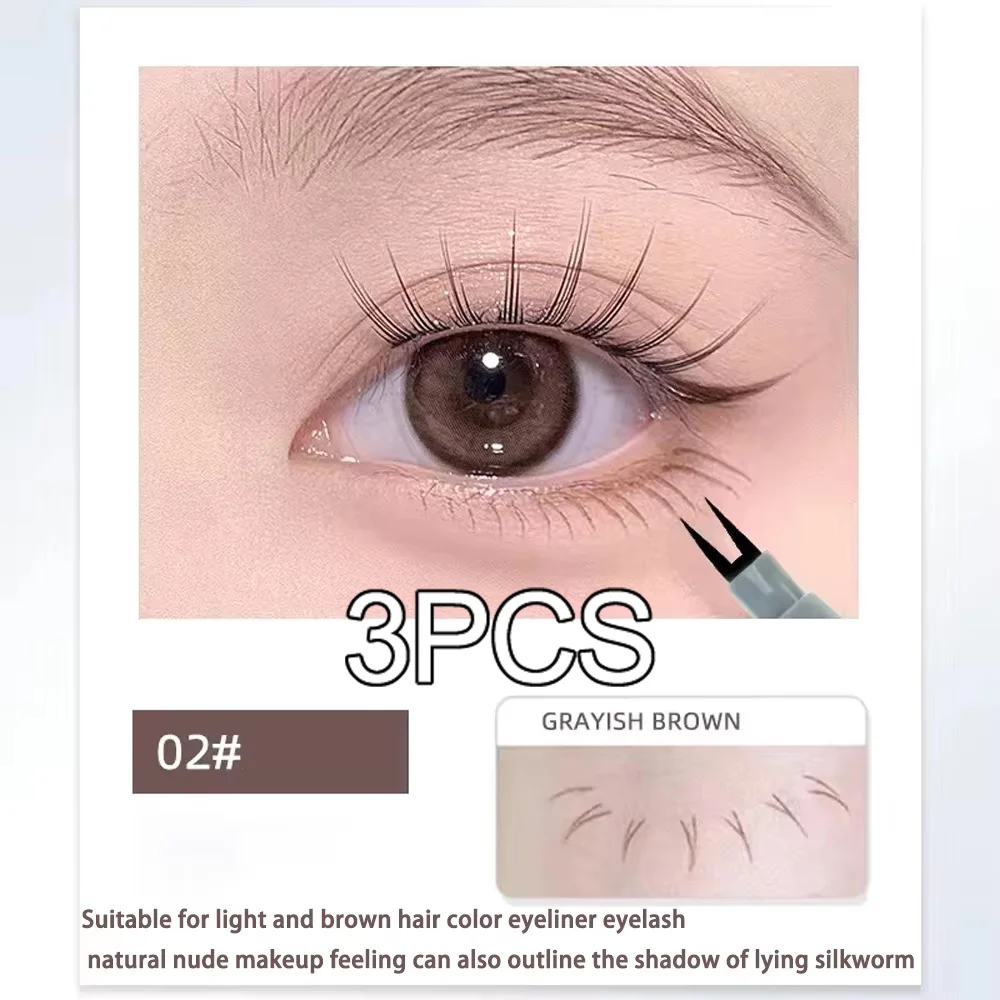 Podwójny eyeliner w kształcie pazurów do dolnych rzęs Błękitny