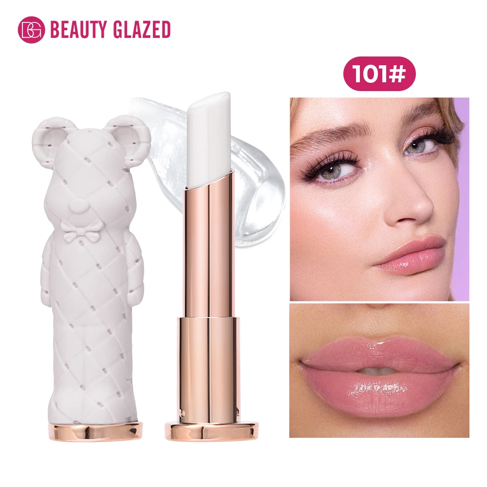 Pomadka nawilżająca Beauty Glazed w kształcie misia Armijna zieleń
