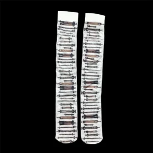 Pończochy sieciowe Gothic Y2K bodystocking damskie Khaki