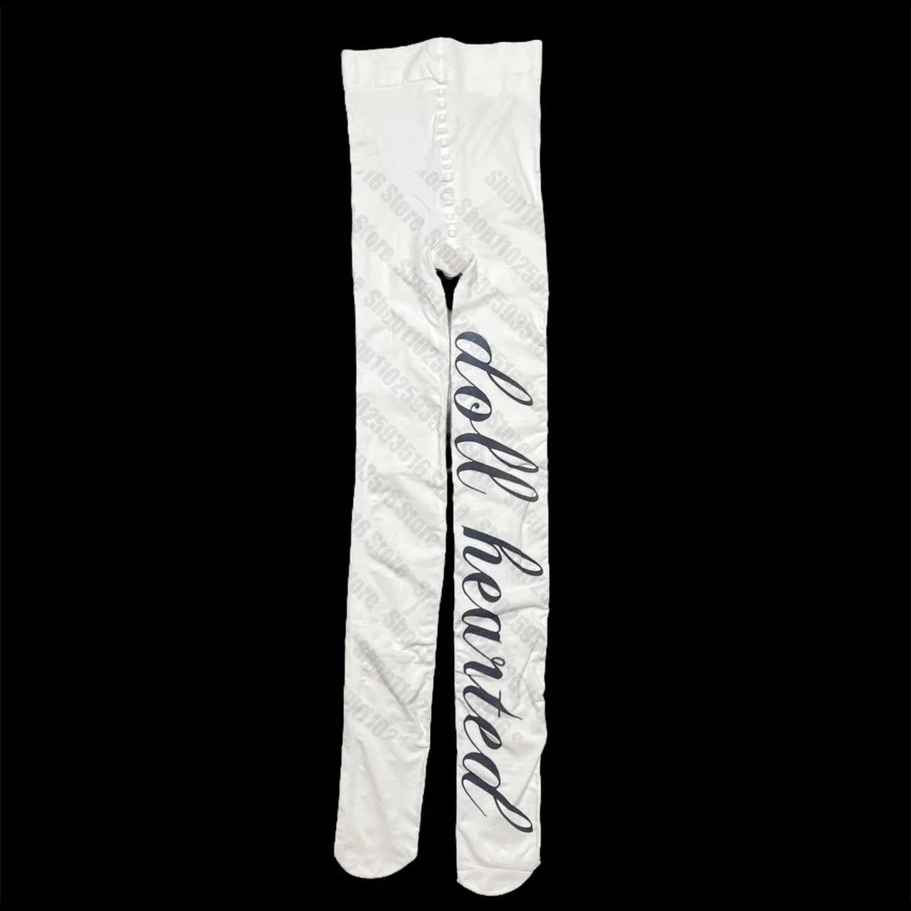 Pończochy sieciowe Gothic Y2K bodystocking damskie Złoto
