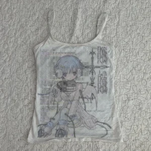 Prążkowany top damski grunge w stylu Harajuku Biały