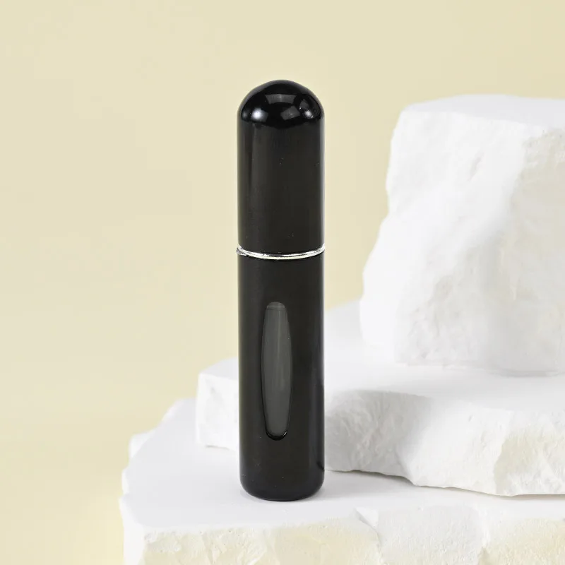 Przenośny mini atomizer do perfum 5ml – kieszonkowy Jasnoszary
