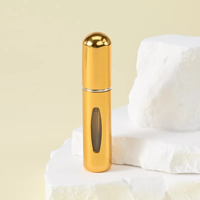 Przenośny mini atomizer do perfum 5ml – kieszonkowy Jasnożółty