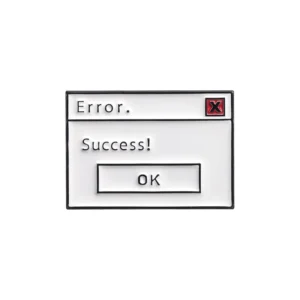 Przypinki emaliowane z motywem błędów Windows XP Kolor jasnożółtego złota
