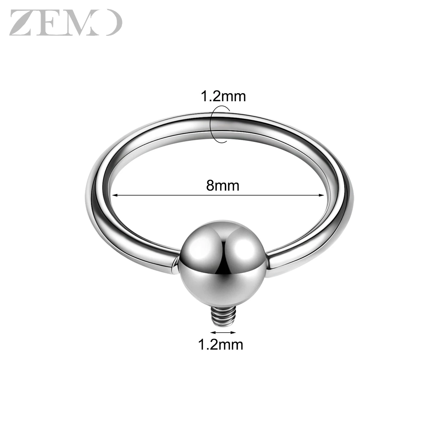 Punk dermal anchor ze stali nierdzewnej wąż korona piercing powierzchniowy Czerwony