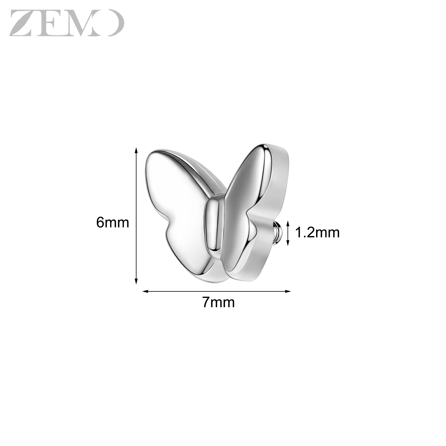 Punk dermal anchor ze stali nierdzewnej wąż korona piercing powierzchniowy Niebieski ocynkowany