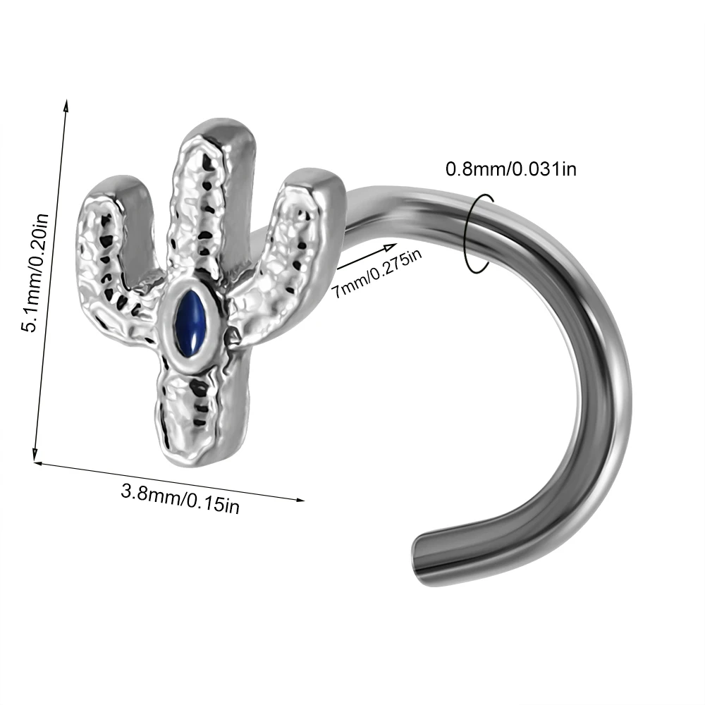 Punk piercing septum czarny – czaszka, pszczoła, byk, stal chirurgiczna Antyczny brąz platerowany