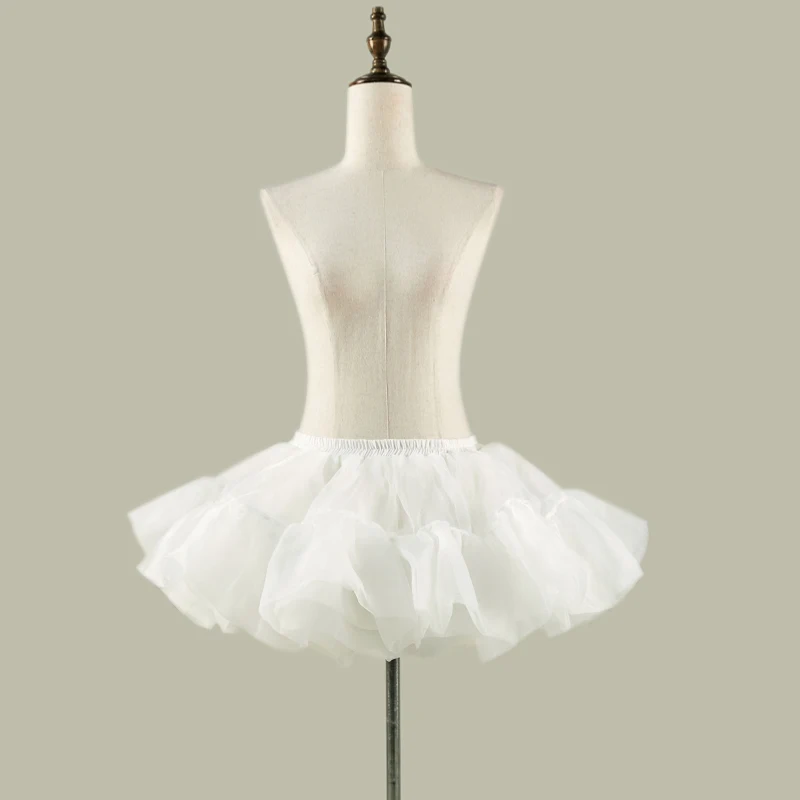 Puszysta spódnica tutu bufiasta krynolina mini Beżowy