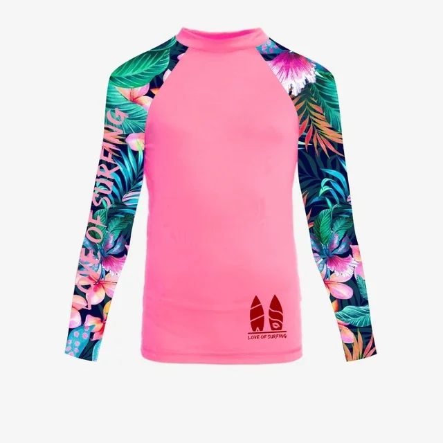 Rashguard koszulka surfingowa z ochroną UV damska Beżowy