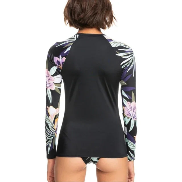 Rashguard koszulka surfingowa z ochroną UV damska Biały