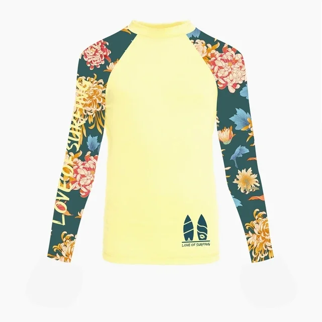 Rashguard koszulka surfingowa z ochroną UV damska Czarny