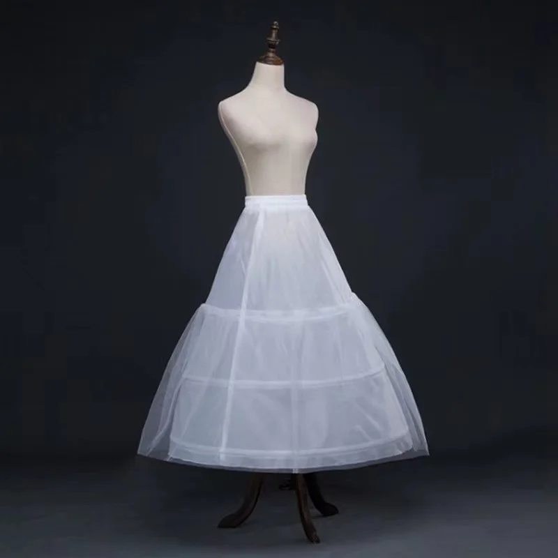 Retro spódnica maxi z marszczonym brzegiem w stylu wiktoriańskim Biały