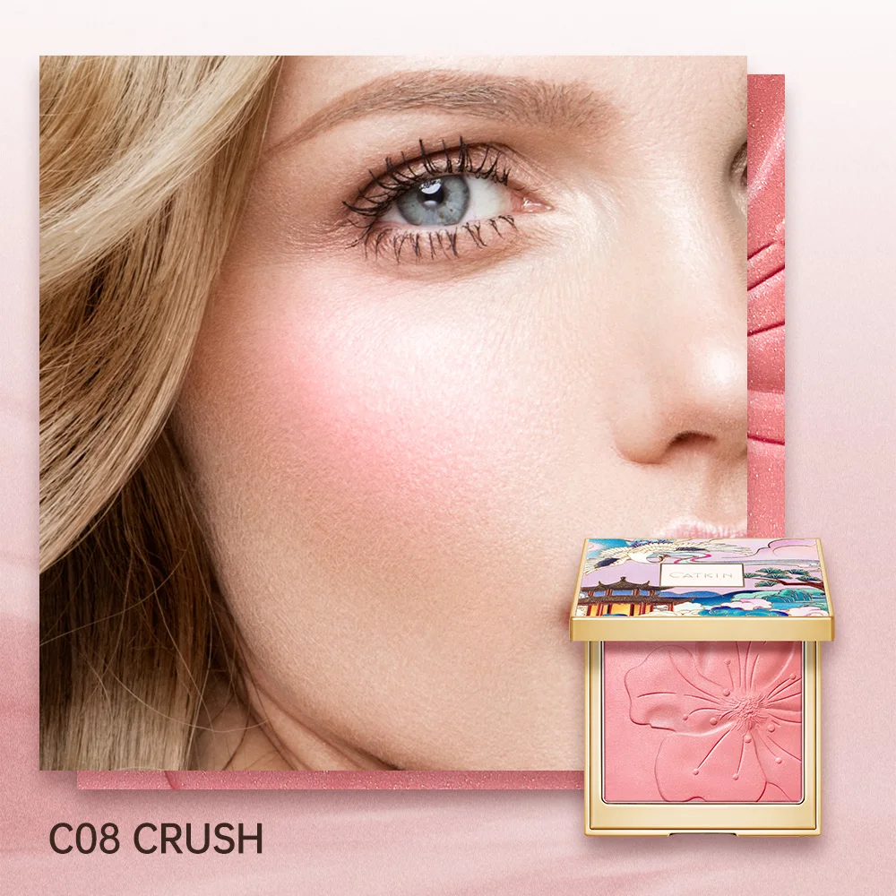 Róż do policzków CATKIN Eternal Love — długotrwały naturalny blush Biały