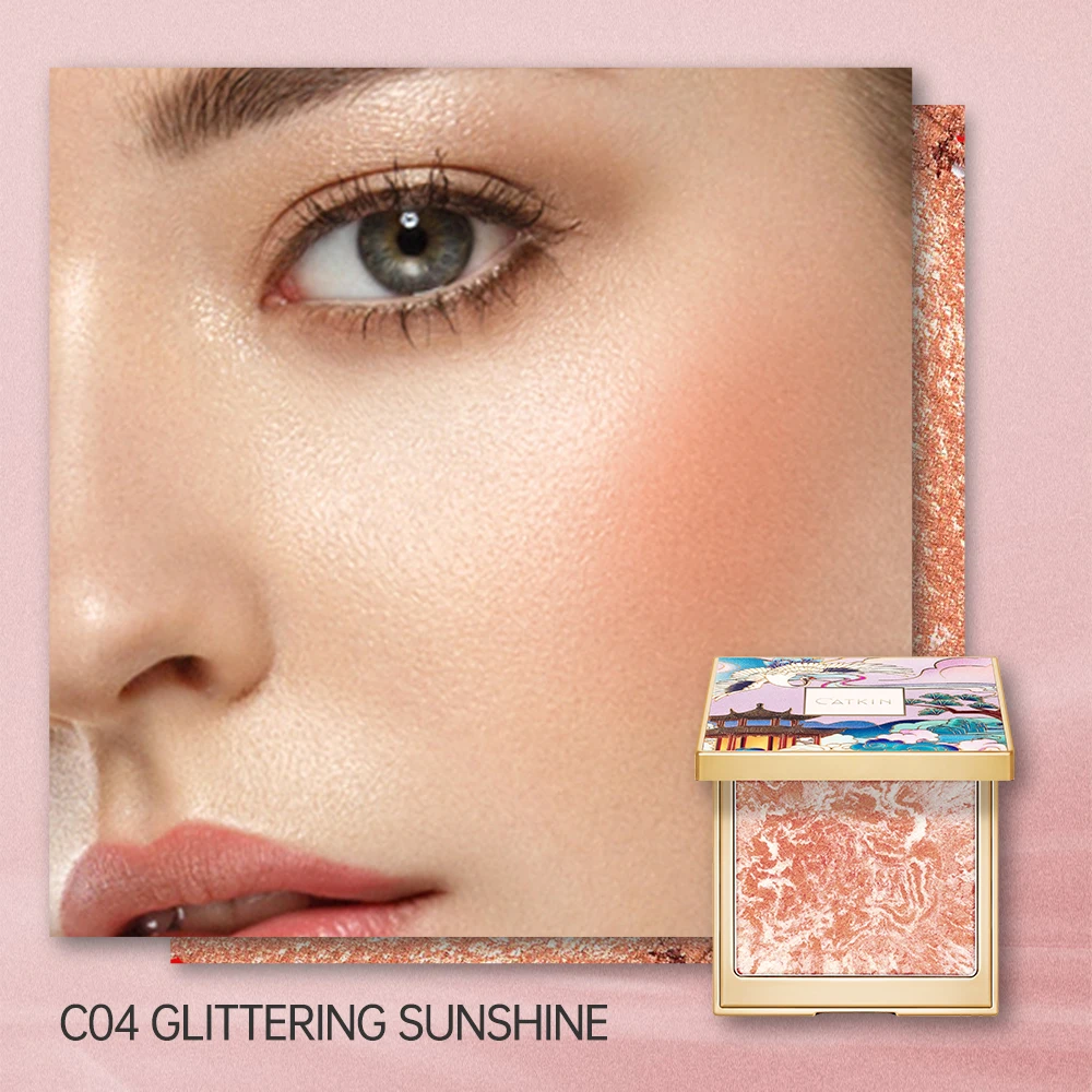 Róż do policzków CATKIN Eternal Love — długotrwały naturalny blush Jasnożółty